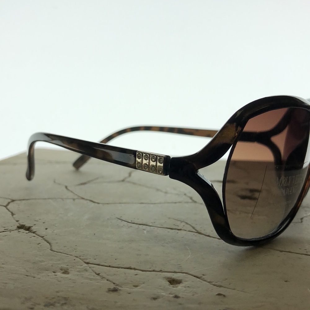 Vera Wang Dark Tortoise Shell Round Lens Unique T… - image 7